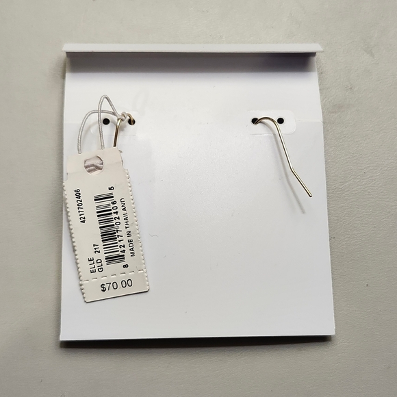 NWT Kendra Scott Gold-Tone Elle Drop Earrings - Picture 2 of 2